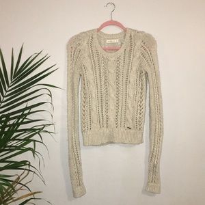 Open knit Abercrombie & Fitch sweatshirt